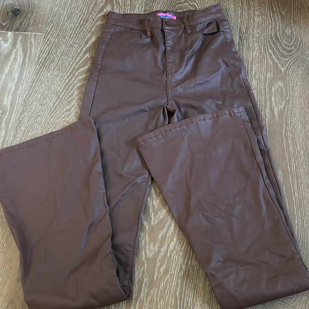 Edikted  brown leather pants
